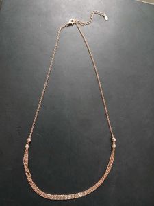 GIVA Rhodium Plated Sterling Silver Necklace