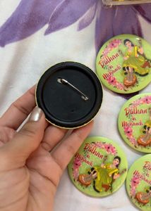 9 pieces of Bridal Shower Buttons Set