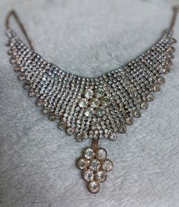 Silver diamond necklace Jewellery