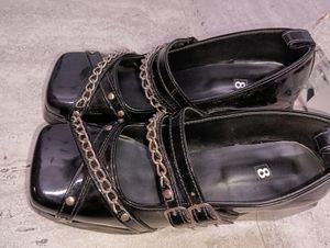 Gothic Style Trending Chain Platform Shoes