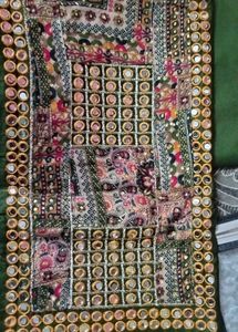 Elegant Green mirror work Ethnic Suit