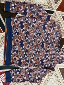 Paisley Print Sweater