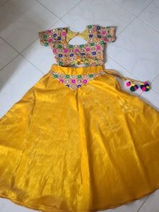 Vibrant Yellow Lehenga Choli Set