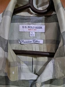 BRAND NEW U.S. POLO ASSN. Cotton Checked shirt