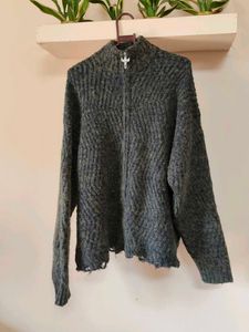 Vintage Wool Zip Urban Revivo Cardigan