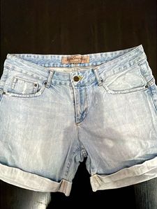 Light Wash Denim Shorts