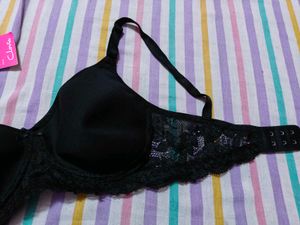 Black Bra with Lace Details