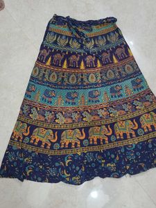 Ethnic Jaipuri beautiful A-line shaped wrapskirt