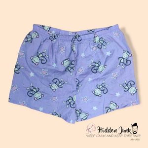 Cute Monkey &amp; Star Print Pajama Shorts