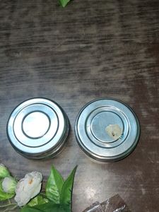 Metal Tin Containers (Set of 2)