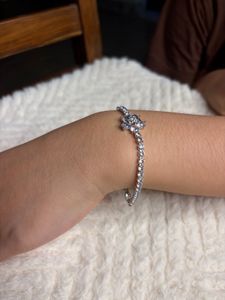 Sparkling Flower Tennis Bracelet