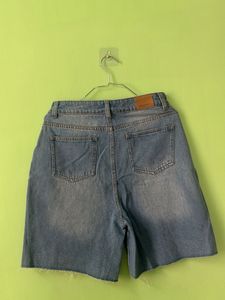 Light Wash Denim Cut-Off Shorts