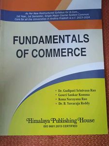 Fundamentals of Commerce Textbook