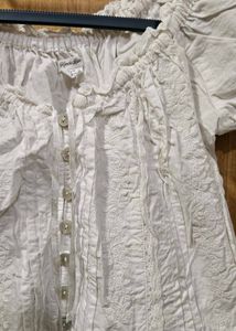 White Puff Sleeve Blouse