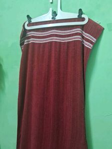 Maroon Striped Towel ♥️
