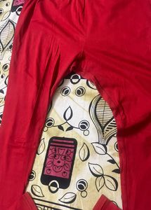 Red dupatta  leggings Set