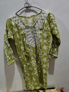 Green Ethnic Kurta