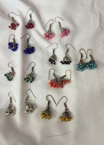 Vibrant Colourful Jhumkas
