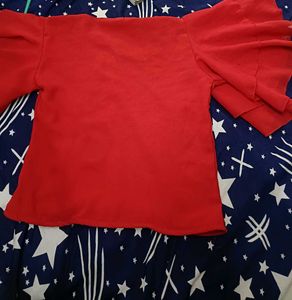 Womens Red Crop Top