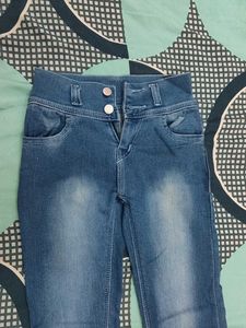 Girl's Blue Denim Jeans