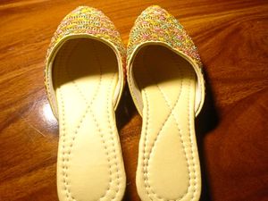 Embroidered Ethnic Slip-On Flats