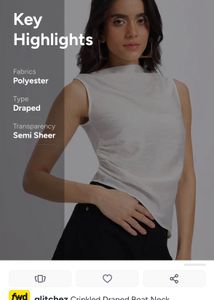 Glitzchez White Blouse M