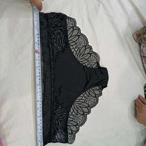 Black Lace 🥰Trim Bikini Panty