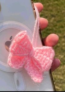 handmade Cute Pink Bow Phone Case