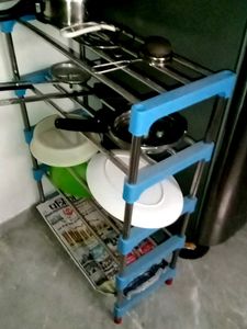 Compact Kitchen Organizer Shelf