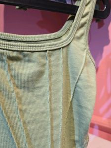 Ribbed Corset Style Tank Top