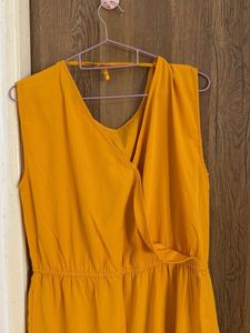 Stylish Yellow Sleeveless Dress