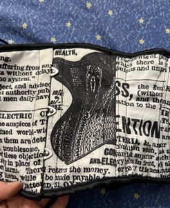 Vintage Newspaper Print Corset belt