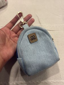 Cute Denim Mini Backpack Coin Pouch