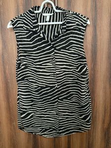 H&M Zebra Print Sleeveless Top