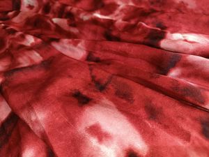 Red Tie-Dye Summer Dress