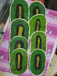 Kiwi Inspired Decorative Door Mats(Set of 2)