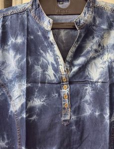 Tie-Dye Denim Kurti