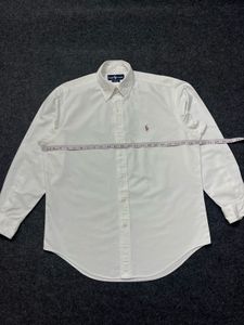 Classic White Polo Ralph Lauren Button-Down Shirt