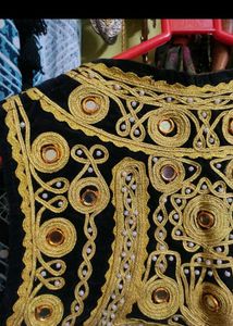 zari Mirror Work Vest
