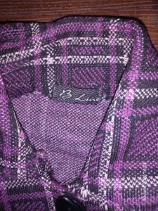 Plaid Button-Up woolen Jacket