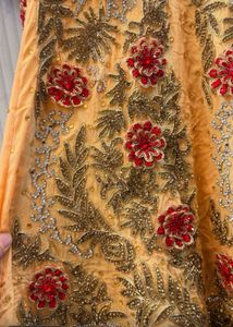 Pakistani Beautiful peach engagement dress