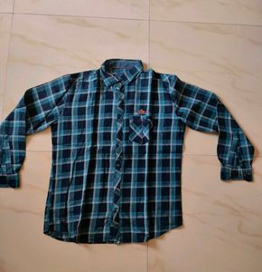 Blue Plaid Long Sleeve Shirt