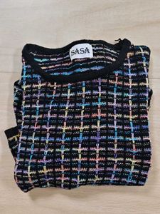 Chic Tweed Knit Top