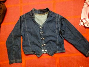 Denim Cropped Jacket