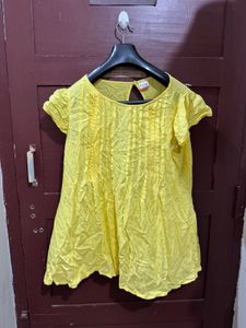 Yellow Textured feeding top
