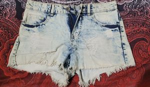 Light Blue Denim Shorts