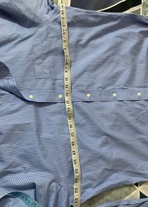 Imported Classic Blue Gingham Button-Down Shirt