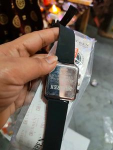 Stylish Watch with Black Strap