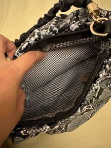 Snake Printed Handbag
