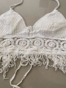 Boho Crochet Halter Neck Top